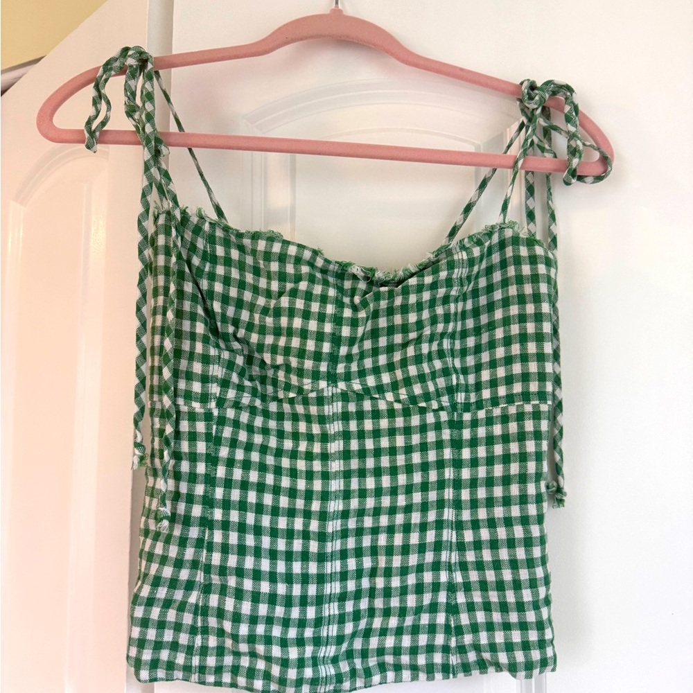 Reformation sleeveless linen top